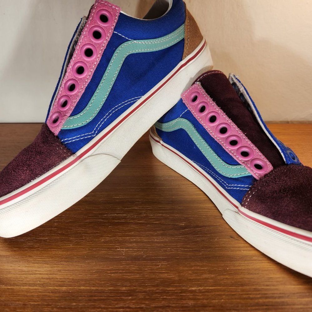 Vans Multiple Color Suede/ Canvas Old Skool Sneak… - image 4